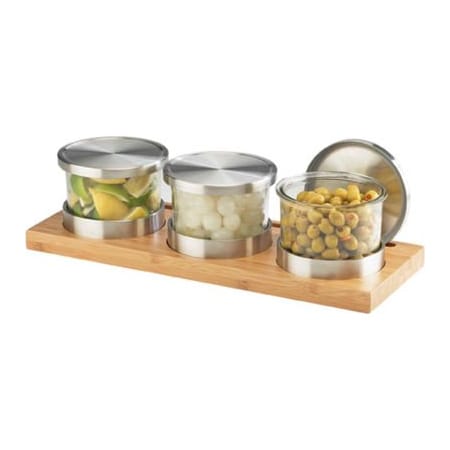 Cal-Mil Cal-Mil Bamboo Jar Display with Solid Lid 16"W x 6"D x 4"H 1850-4-60